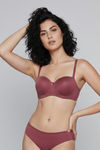 Zivame Padded Regular Wired 3/4th Coverage Strapless Bra - Deco Rose — thumbnail 4